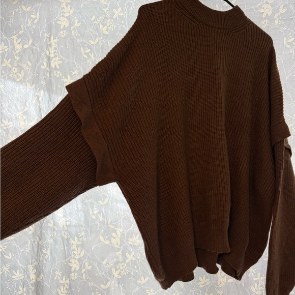 Terra & Sky Chocolate Brown Turtleneck Sweater - Picture 2 of 4